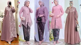 Gamis Kombinasi Brokat Terbaru dan Model Kebaya Terbaru 2023 2024