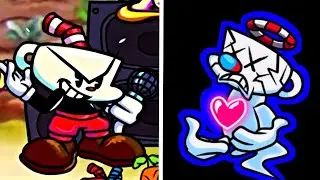 Friday Night Funkin' Cuphead Mod All Death Scenes & Game Over Screens