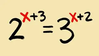 how to solve an exponential equation with two different bases