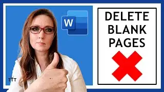 Delete Blank/Empty Pages in Microsoft Word | Microsoft Word for Beginners