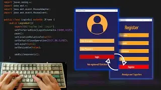 ASMR Programming - Modern Login Register GUI - Java Swing Project