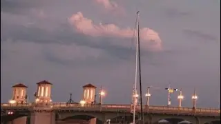 Cloudy day in #staugustine Come ride over the Bridge of Lions 🦁