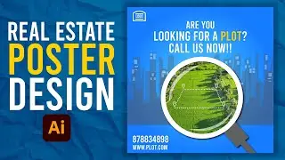 Simple Poster Design In Illustrator - Illustrator Poster design - illustrator art