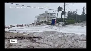 Tropical Storm Nicole flooding and storm surge hits Florida, from Palm Beach to Flagler Beach