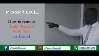 How to remove line breaks from Text in  Excel