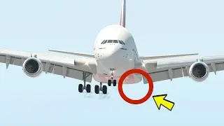 A380 Pilot Emergency Landing Without Left Landing Gear [XP11]