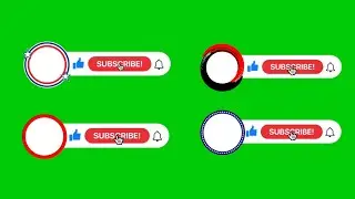 ✅Subscribe Button Green Screen | Like Subscribe Bell Button Green Screen Download | Subscribe Green