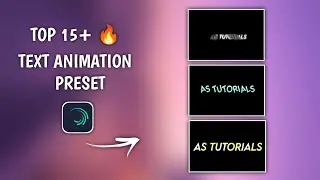 Top 15+Alight Motion Text Animation Presets | AlightMotion Preset Download Free 15+ text presets - 5