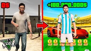 PASO  de MESSI POBRE a MILLONARIO en GTA 5!