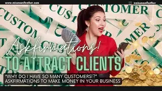 MANIFEST CUSTOMERS NOW 🤑 ASKFIRMATIONS for Money + Client Attraction 💰 Money Sounds Meditation 💸