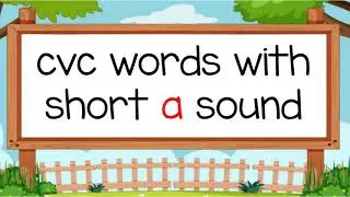 CVC A | cvc words with short a sound  -Learn English Phonics Kindergarten