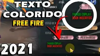 COMO MUDAR A COR DE TEXTO NO PERFIL DO FREE FIRE NOVA ATUALIZAÇÃO