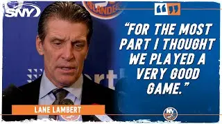 Lane Lambert reacts to Islanders 5-2 loss to the Bruins | SNY