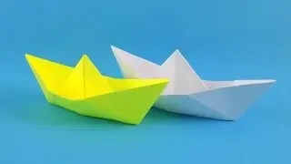 Как сделать кораблик оригами из бумаги для начинающих, origami boat