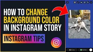 How to Change Background Colour in Instagram Story (INSTAGRAM TIPS)