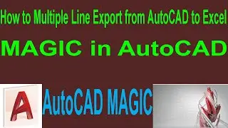 How to Export line from AutoCAD to Excel By CAD TOOLS  ::::AutoCAd Tutorial.