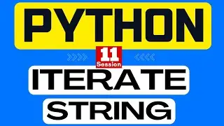 11. Python Tutorial - For Loop in  Python String | Python Programming Full Course 2022 | APIPOTHI