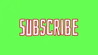 Free Subscribe button green screen video effect