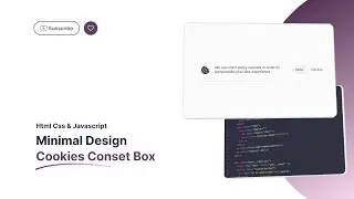 Cookie Consent Box using HTML and CSS