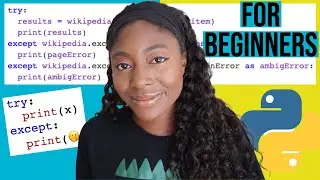AN INTRODUCTION TO HANDLING EXCEPTIONS IN PYTHON | try except exception handling (beginner python)