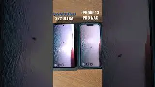 Samsung S22 Ultra VS iPhone 13 Pro Max Benchmark Test #Shorts