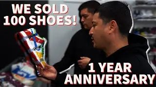 Sneaker Hustle 1 Year Anniversary! He Camped for 5 Hours for Free Nike SB's!