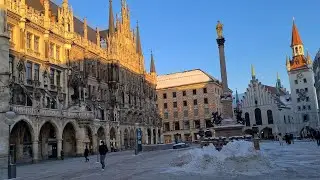 [4k] Marienplatz Munich, Germany