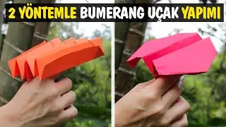 How To Make a Boomerang Paper Plane? Recycled Paper AirPlane Making Easiest