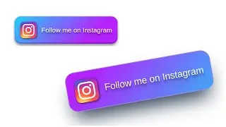 Beautiful Instagram Button with Hover Effect using HTML and CSS