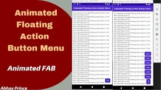 Animated FAB - Floating Action Button Menu in .Net MAUI