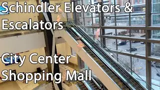 Schindler Elevators and Escalators at the City Center Shopping Mall in White Plains, NY