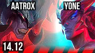 AATROX vs YONE (TOP) | 68% winrate, Legendary | NA Challenger | 14.12