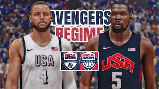 2024 AVENGERS TEAM USA vs 2012 REGIME TEAM USA | NBA 2K24 (PS5)