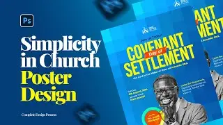 Simplicity in Church Poster Design | Flyer Design | PHOTOSHOP TUTORIAL