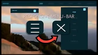 Responsive Navigation Menu Bar Tutorial | HTML CSS JAVASCRIPT