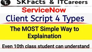 Servicenow Script 4 Types #servicenow #skfacts #scripting