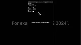 Learn Unix 'cal' Command in 60 Seconds! | Unix Commands for Beginners