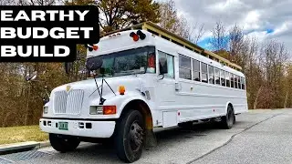 YOUNG HIPPIE Shows Off BUDGET DIY School Bus Conversion