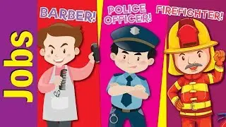 Learn Jobs & Occupations for Kids | Video Flash Cards | Kindergarten, Preschool | Fun Kids English