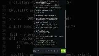 Python Bytes - Machine Learning Birch Part 3 Subcluster Predictions Panda Code in Description
