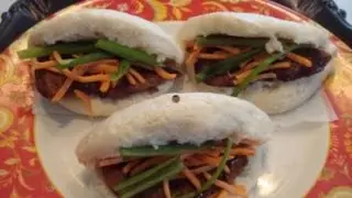 Chinese Steamed Bun Sandwiches