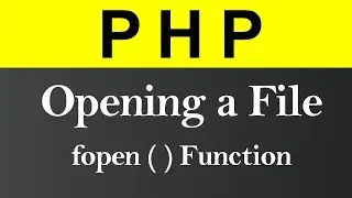 Opening a File in PHP (Hindi)