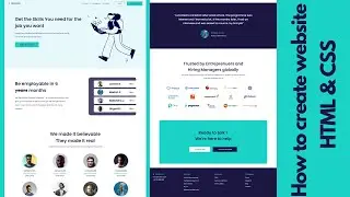 How To Make Website Using HTML & CSS | Full Page Website Design Step by Step