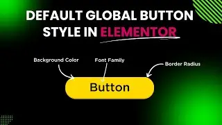 How to set a default global style to button in Elementor