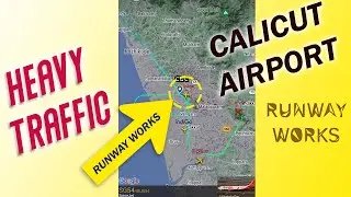 Calicut Airport Arrivals busy evening traffic due to Runway Works 