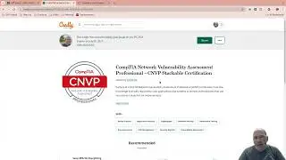 I am a CompTIA Network Vulnerability Assessment Professional