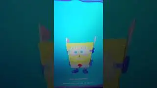 SpongeBob using The Apple Vision Pro 