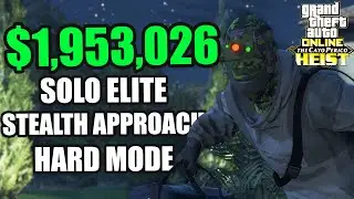 GTA Online Cayo Perico Heist- Stealth Approach SOLO Elite $1,953,026