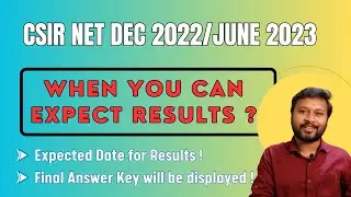 Expected Result Date: CSIR UGC NET Dec 2022/June 2023 | All 'Bout Chemistry