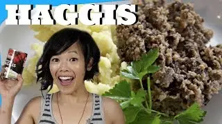 HAGGIS Taste Test -- stuffed sheep's stomach | Emmy Eats Scotland